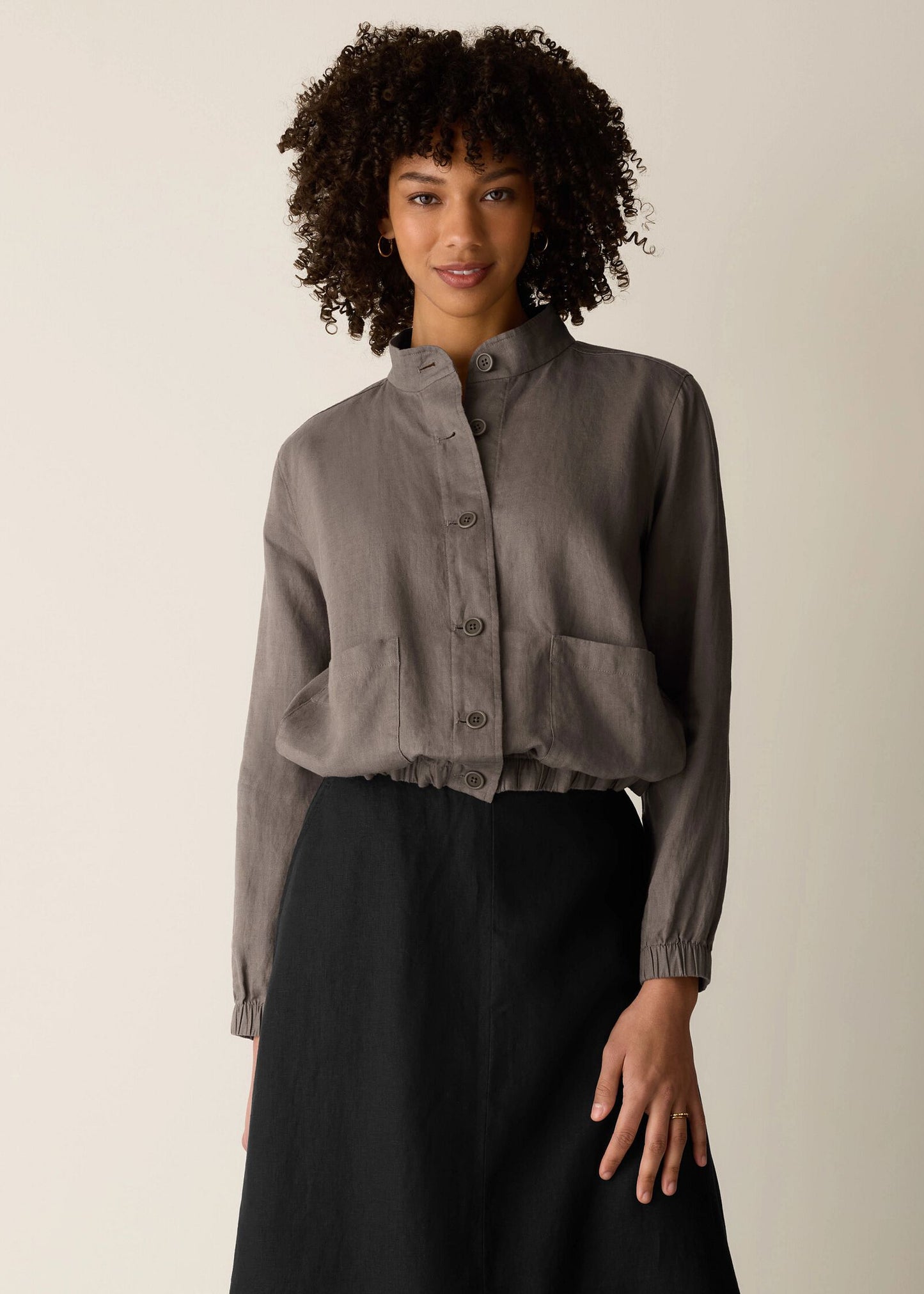 Eileen Fisher - Organic Linen Flight Jacket