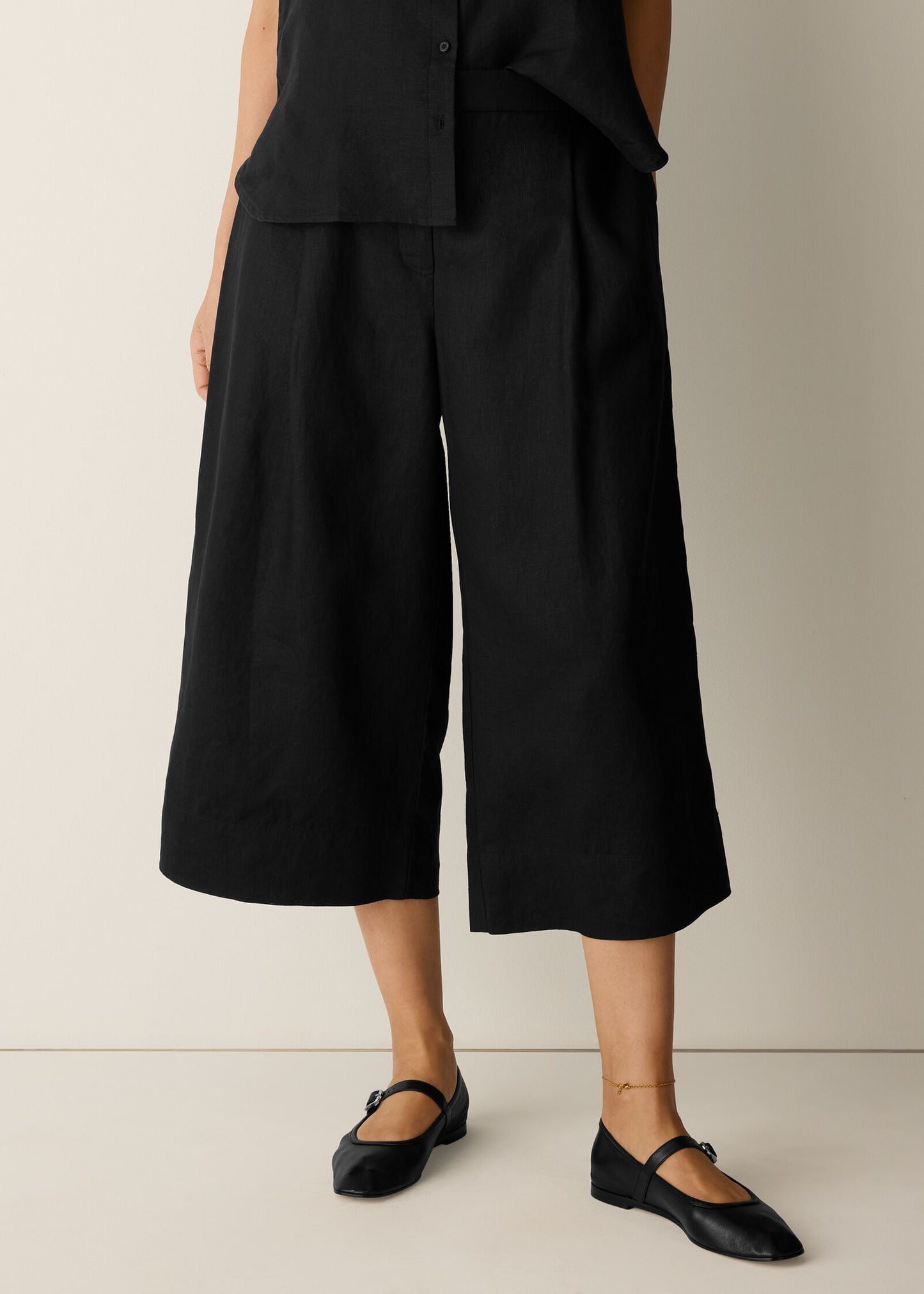 Eileen Fisher - Organic Linen Pleated Culotte