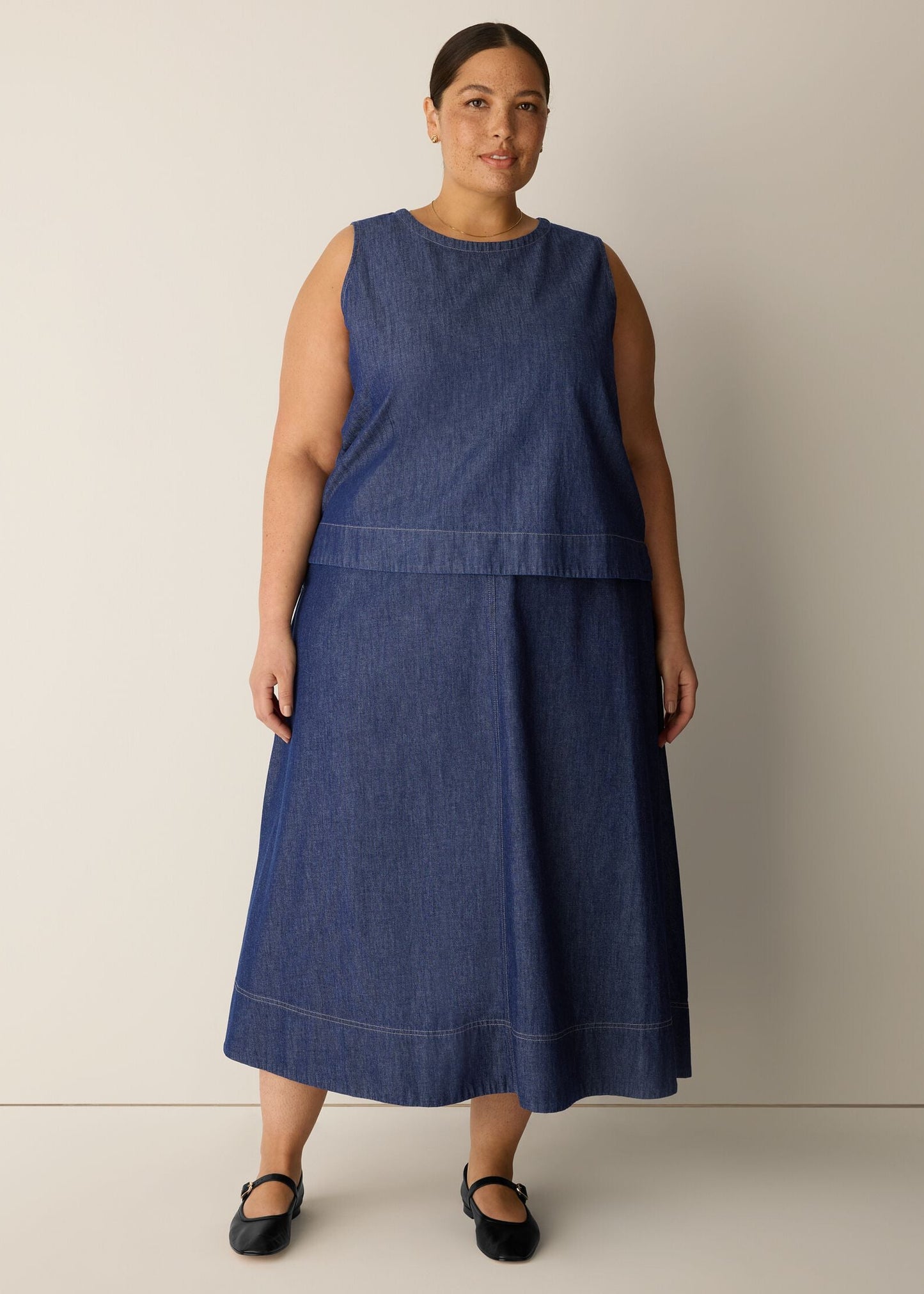 Eileen Fisher - Lightweight Organic Cotton Denim Shell
