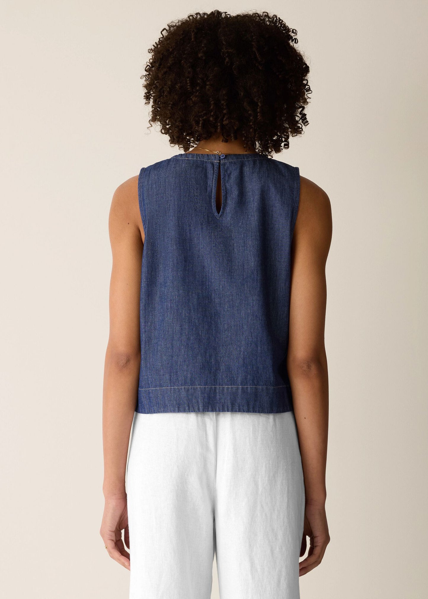 Eileen Fisher - Lightweight Organic Cotton Denim Shell