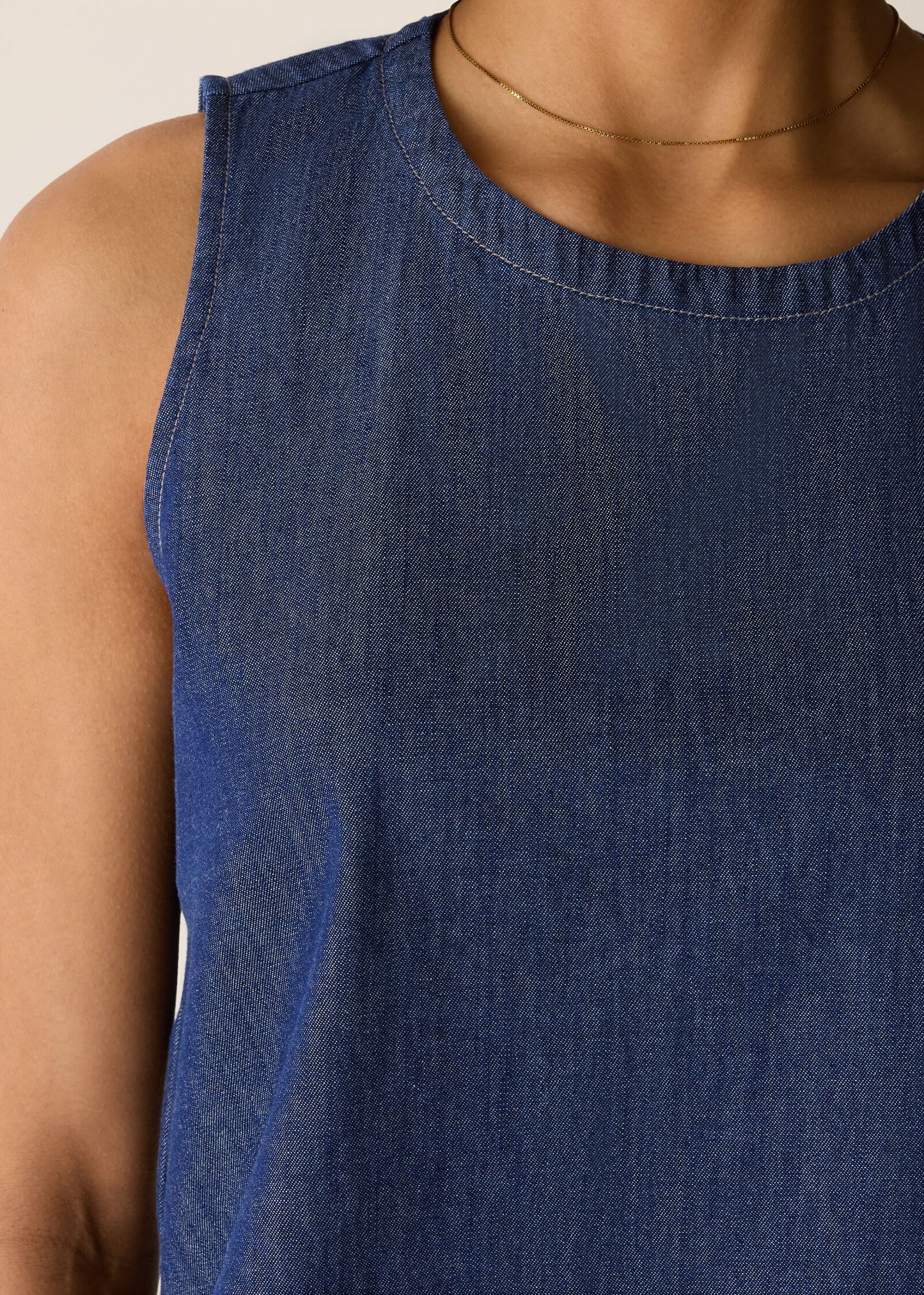 Eileen Fisher - Lightweight Organic Cotton Denim Shell