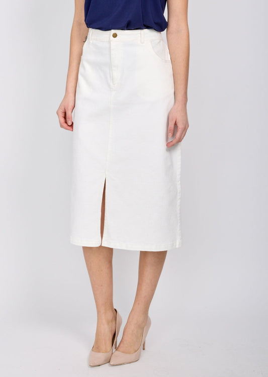 Emproved - White Denim Skirt