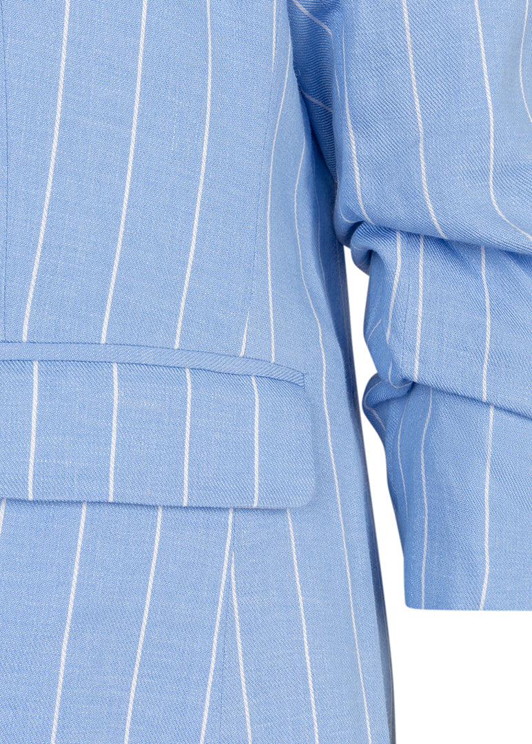Esqualo - Striped Linen Blazer