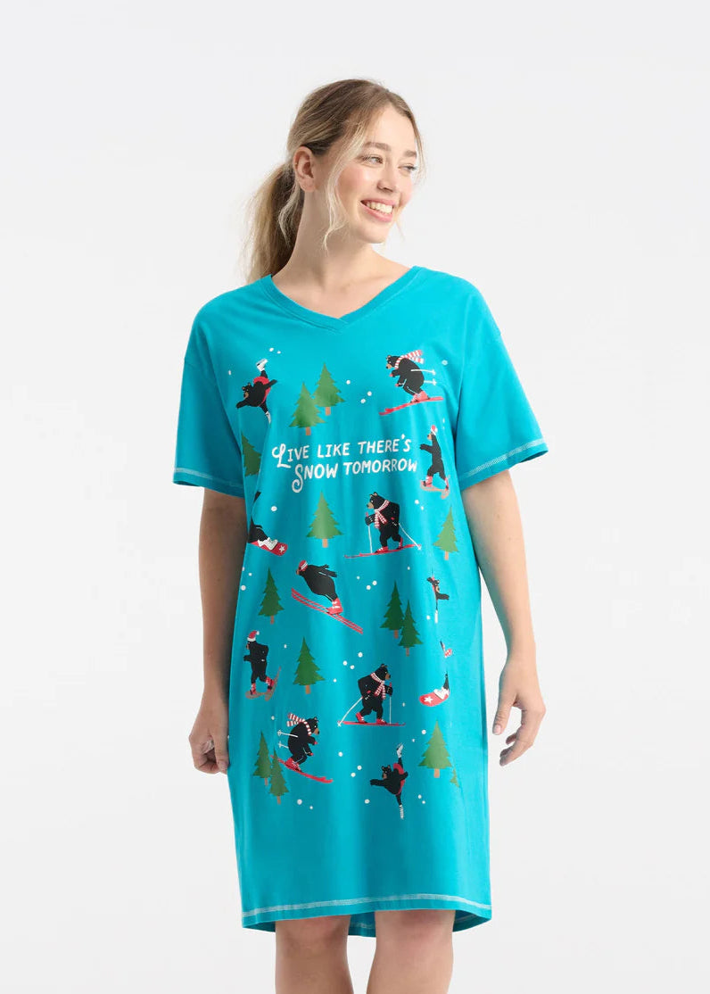 Little Blue House - Snow Tomorrow Sleepshirt