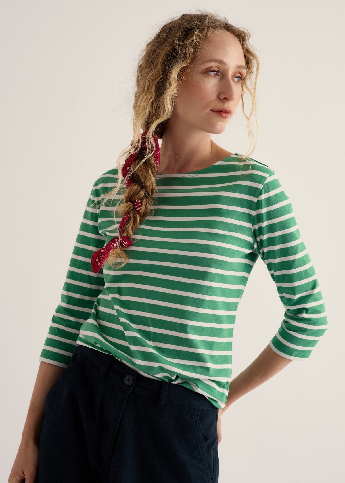 Seasalt - Sailor 3/4 Sleeve Stripe Top