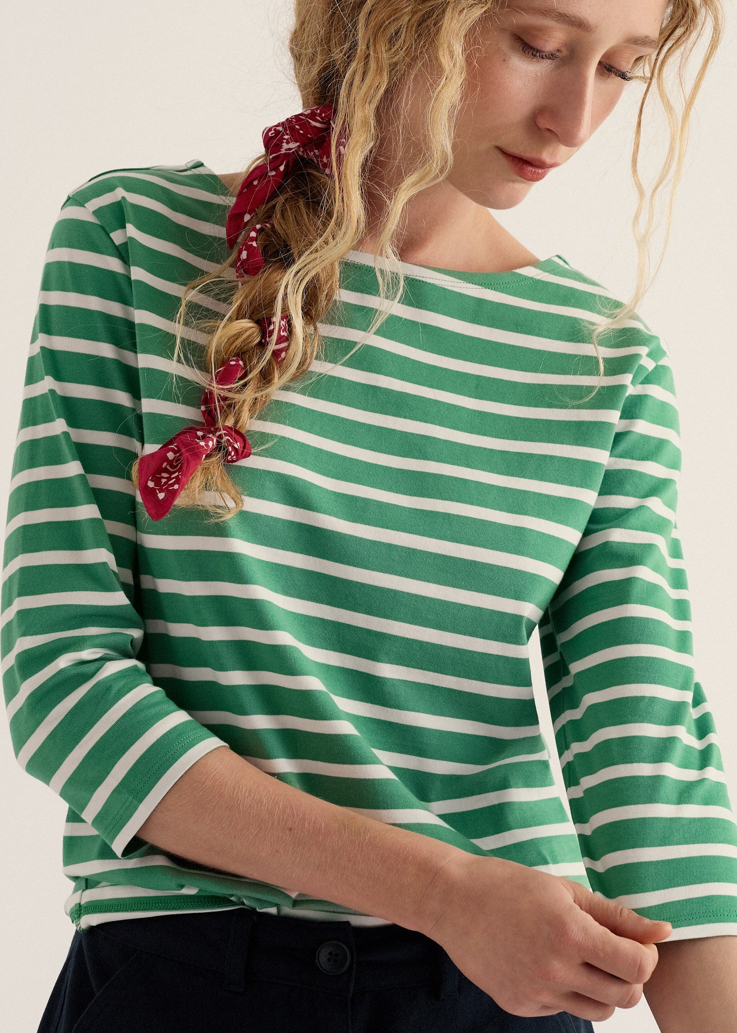 Seasalt - Sailor 3/4 Sleeve Stripe Top