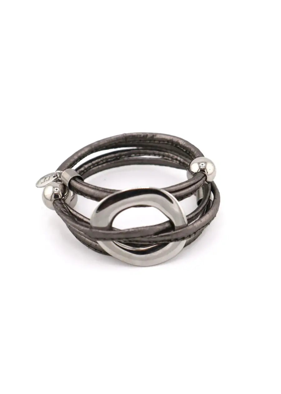 Design Fixation - Silver Ring Coil Bracelet