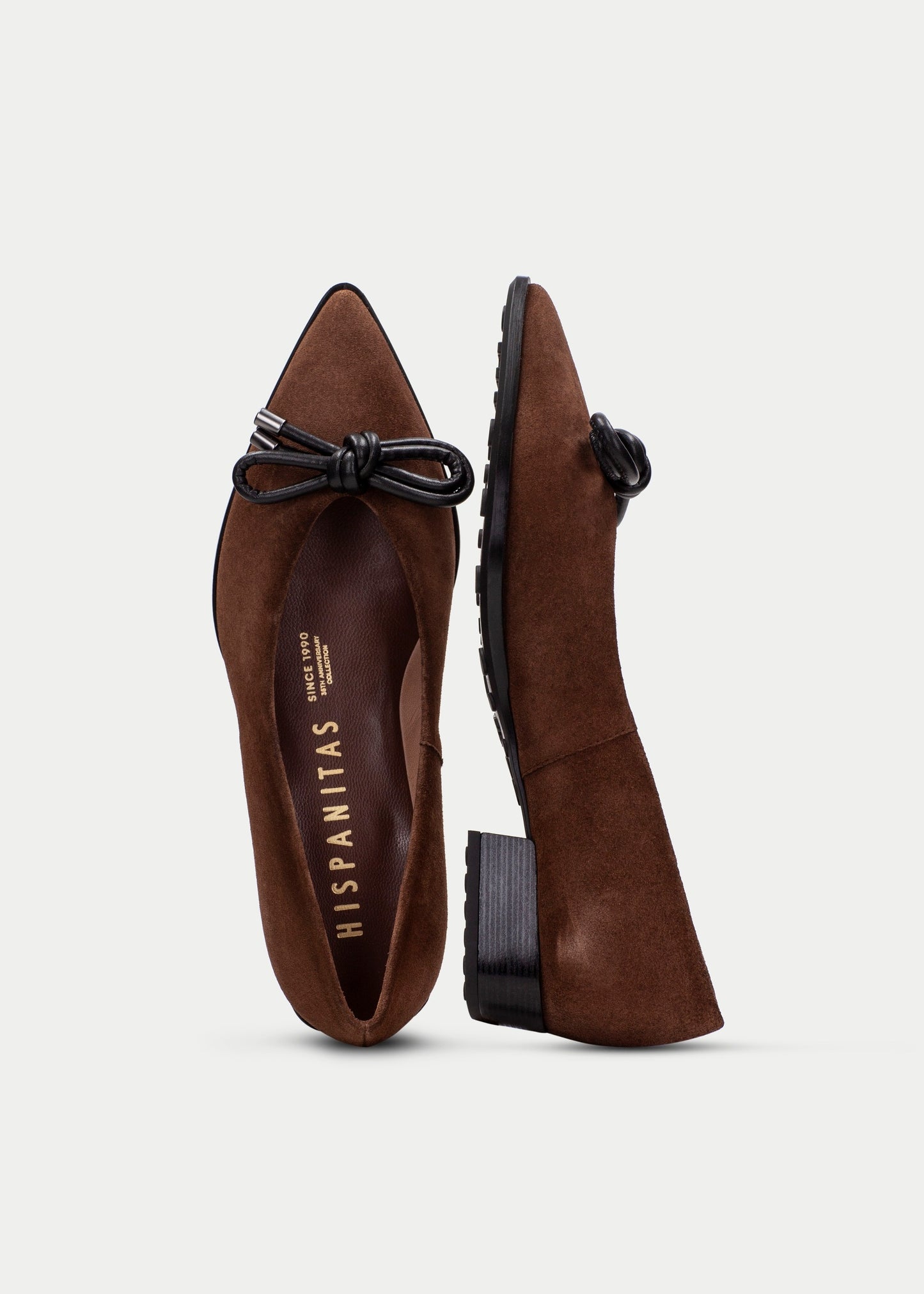 Hispanitas - Turin Velour Pointed Toe Ballet Flat