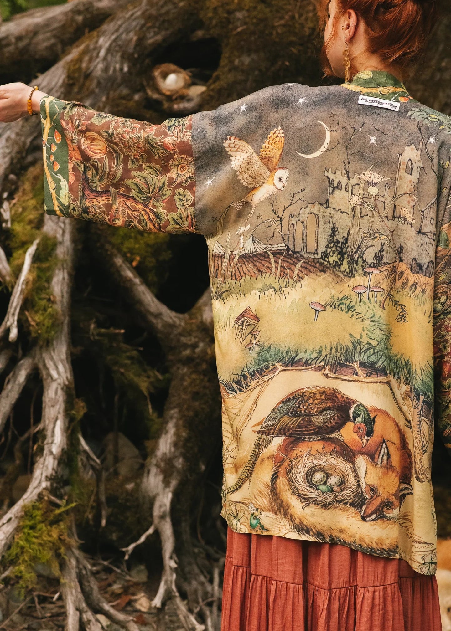Market of Stars - Woodland Wisdom Matinee Duster (Mid Length)