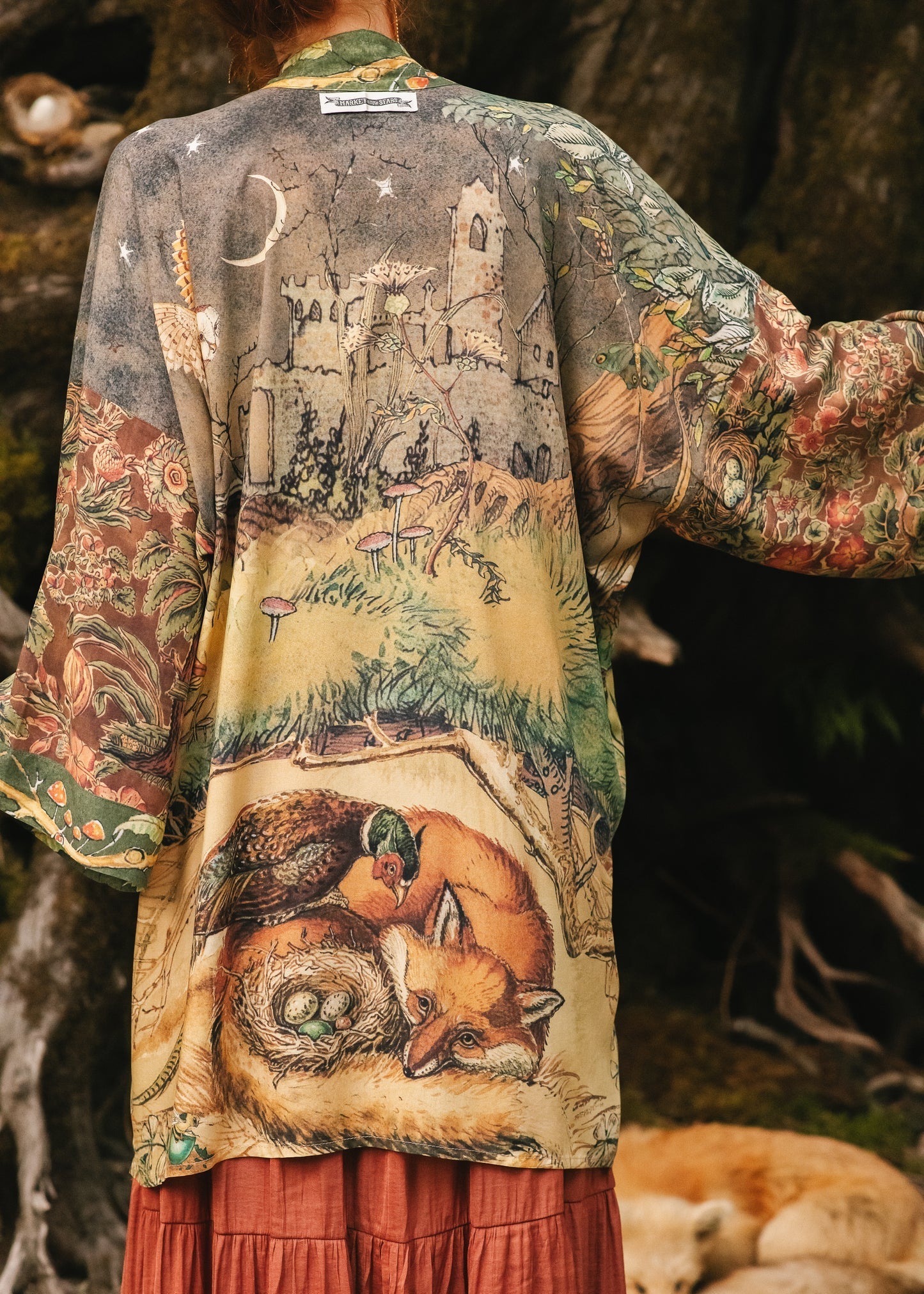 Market of Stars - Woodland Wisdom Matinee Duster (Mid Length)