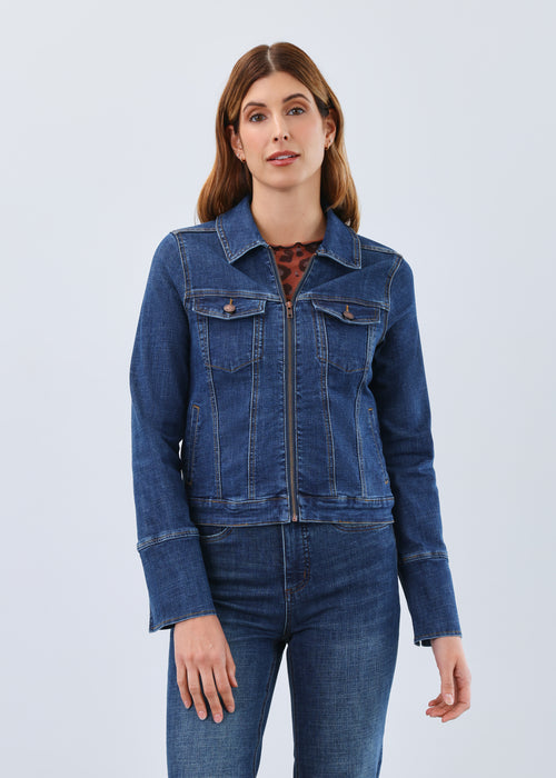 French Dressing Jeans - Zip Front Denim Jacket - SALE