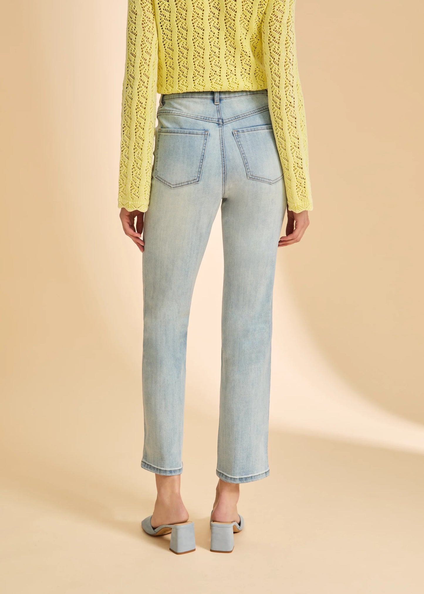 French Dressing Jeans - Suzanne Straight Leg Denim Pale Wash - SALE - ONLINE EXCLUSIVE