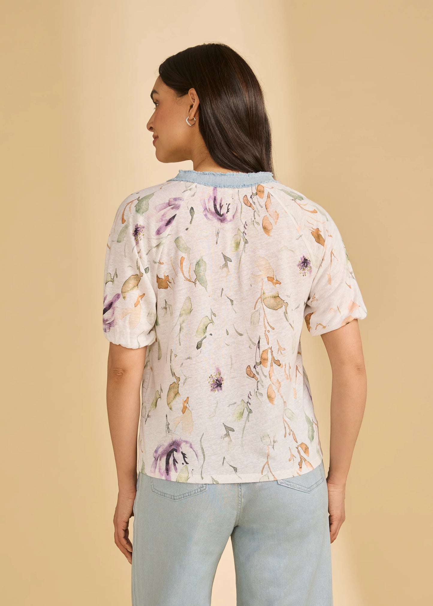 French Dressing Jeans - 3/4 Sleeve Embellished Delicate Top - SALE - ONLINE EXCLUSIVE