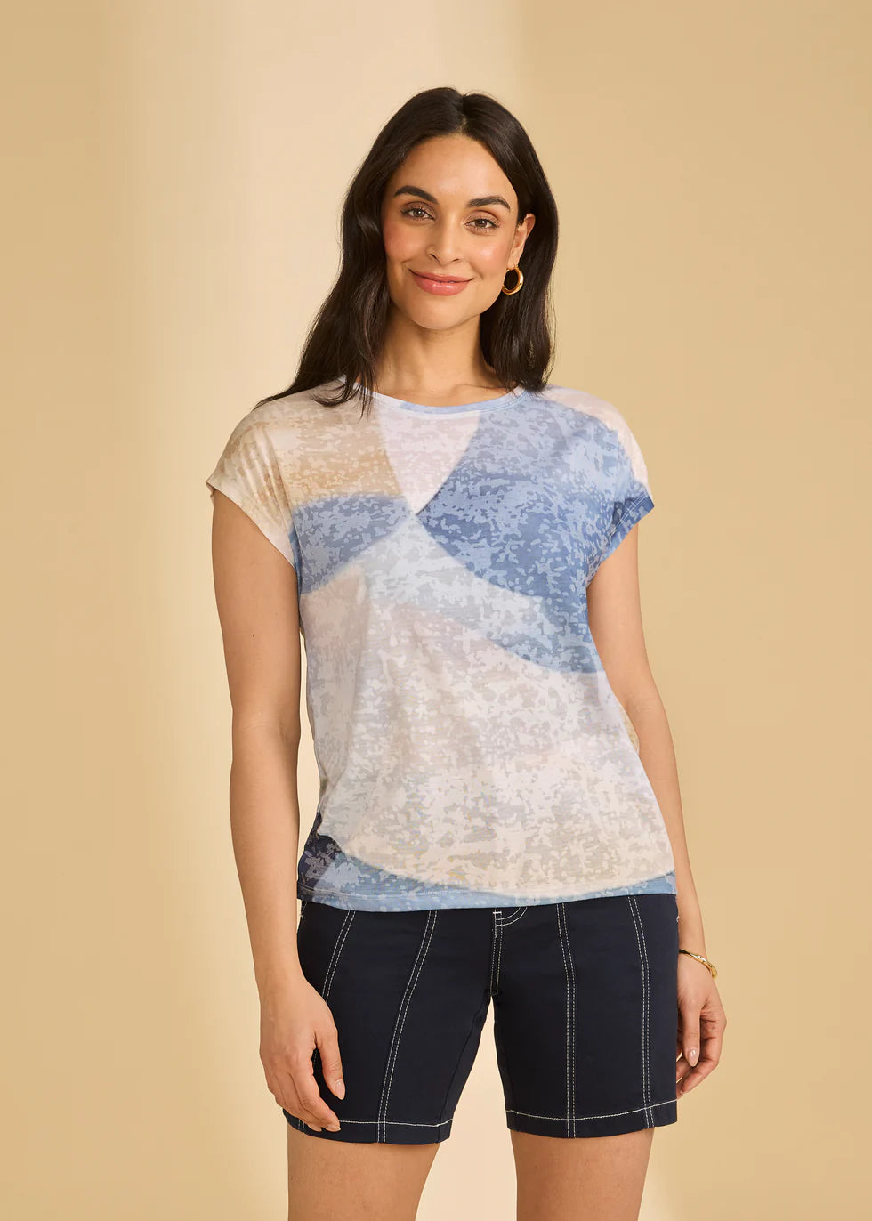 French Dressing Jeans - Short Sleeve Round Neck Kona Top - SALE - ONLINE EXCLUSIVE