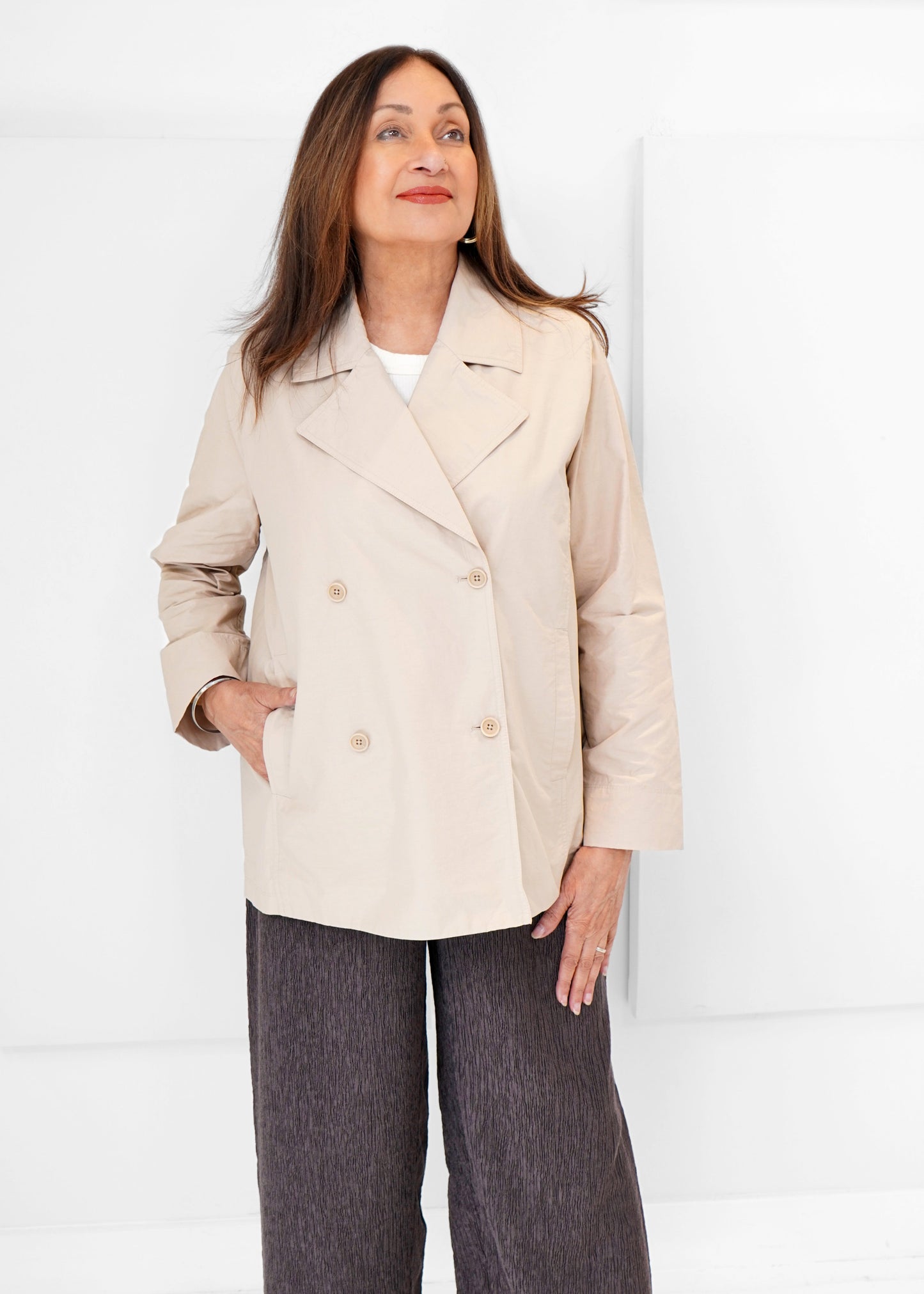 Eileen Fisher - Short Trench Coat
