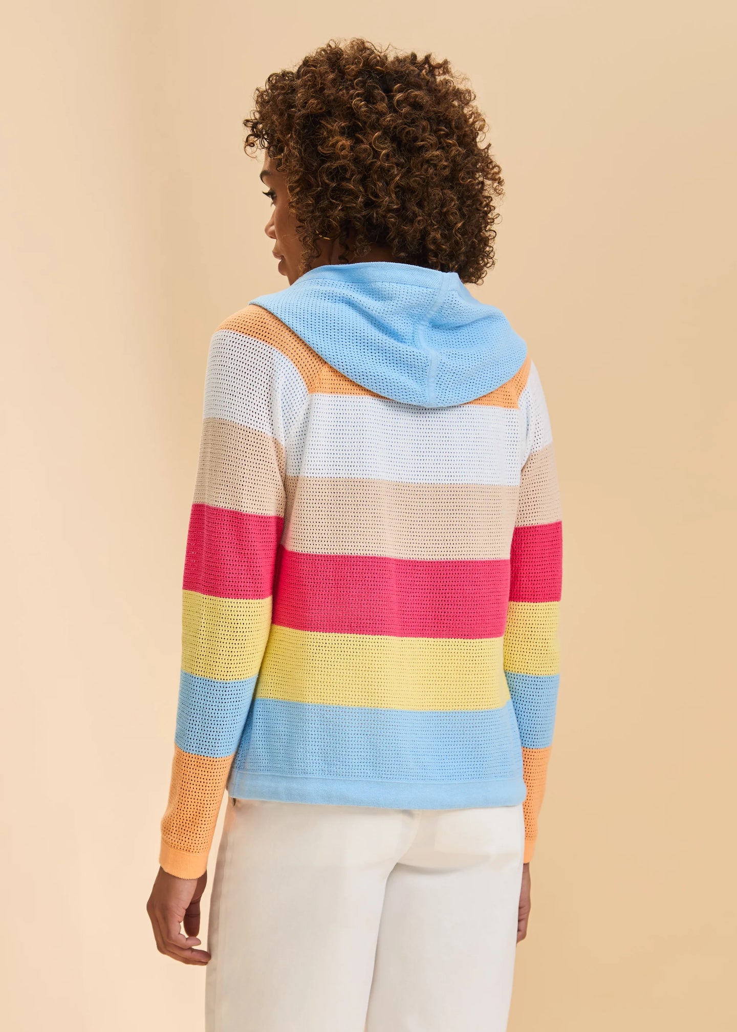 French Dressing Jeans - Striped Hooded Cardigan - SALE - ONLINE EXCLUSIVE