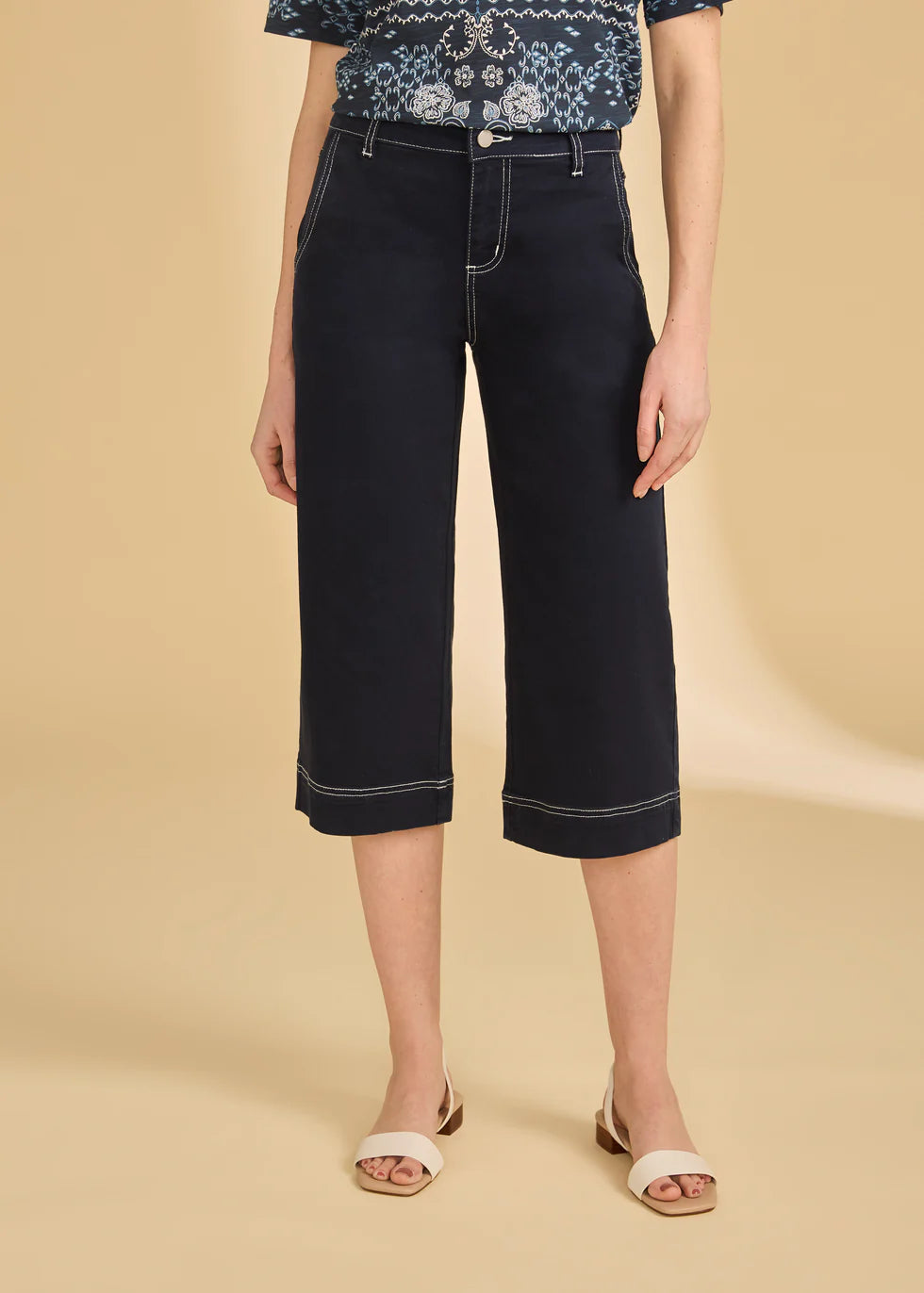 French Dressing Jeans - Olivia Wide Capri - SALE - ONLINE EXCLUSIVE