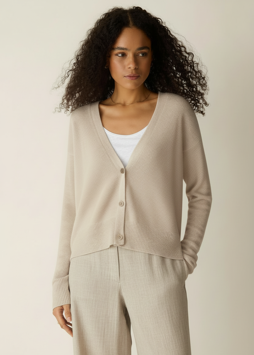 Eileen Fisher - Organic Linen Cotton Slouchy Cardigan