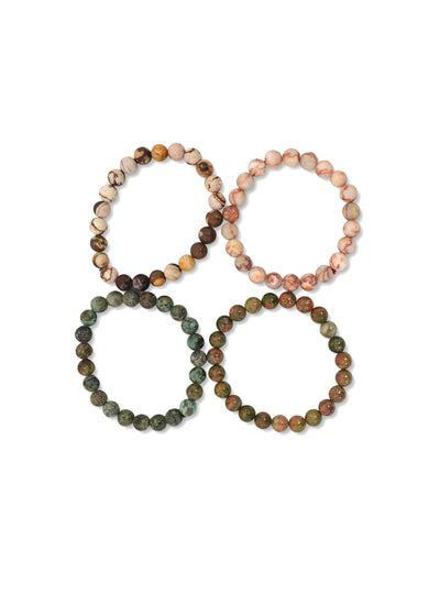 Zenn - Semi Precious Bracelets Set of 4
