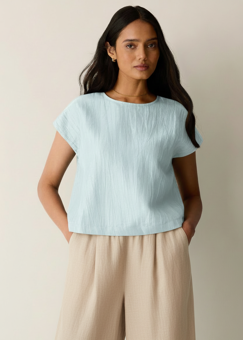 Eileen Fisher - Linen Sheen Square Top
