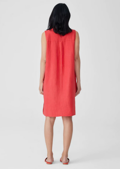 Eileen Fisher - Linen Collar Shirt Dress