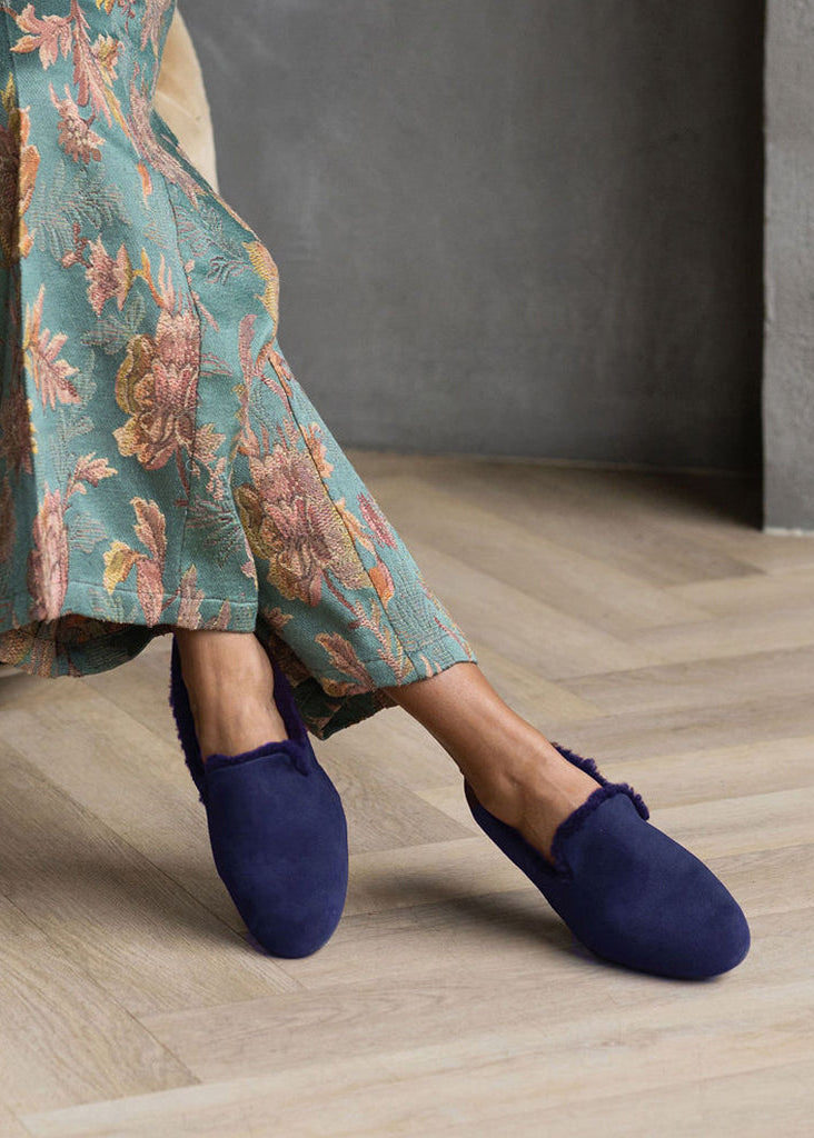 Navy Suede