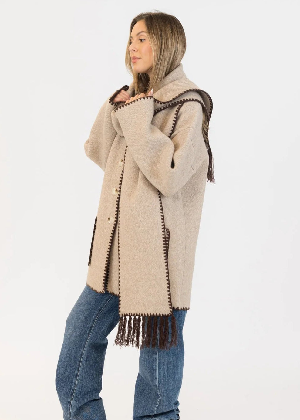 Lyla + Luxe - Delaney Cardigan with Scarf