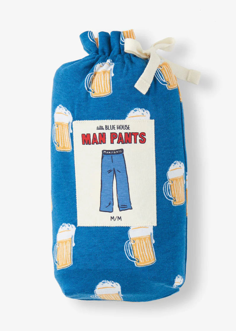 Little Blue House - Men's Pajama Pants - Beer Mugs