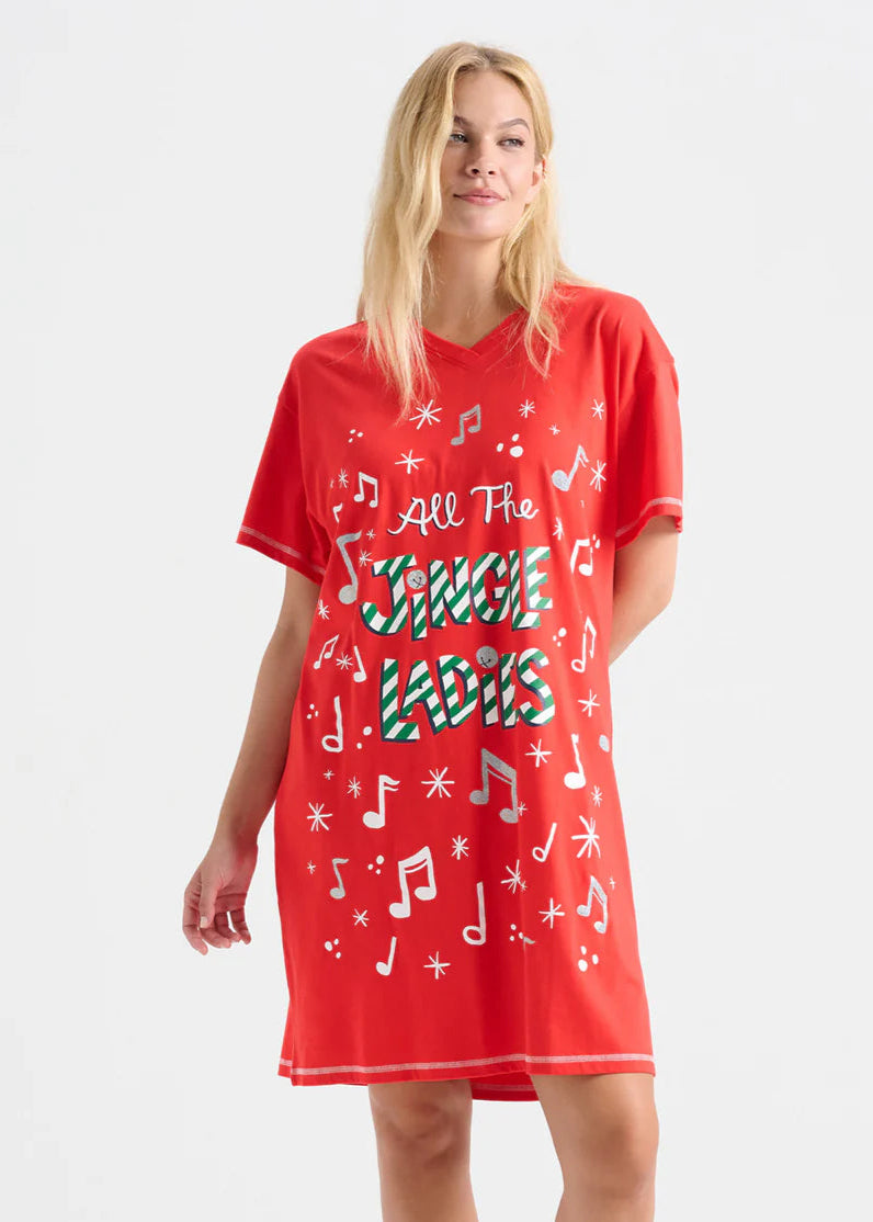 Little Blue House - All The Jingle Ladies Sleepshirt
