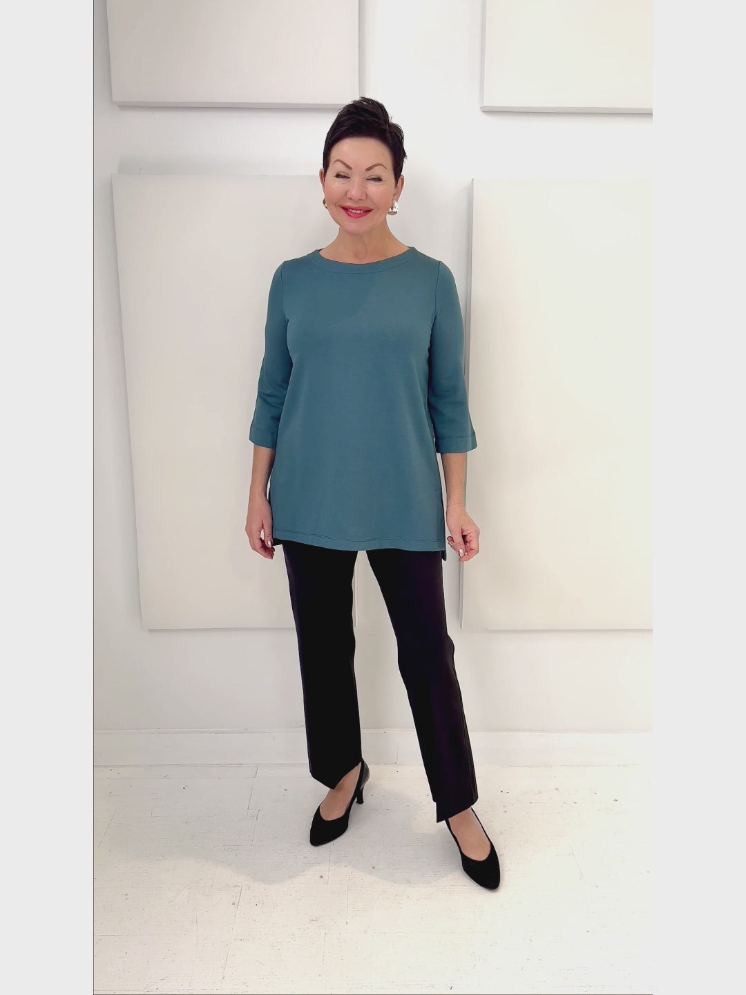 Capote - Lily Boatneck 3/4 Sleeve Tunic