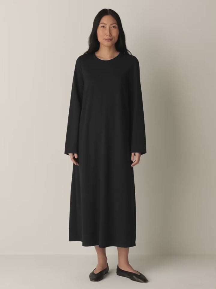 Eileen Fisher - Extra-Fine Ponte Crew Neck Dress