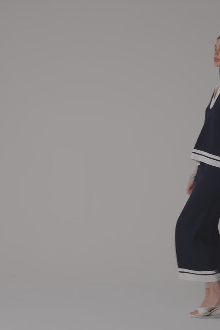 Joseph Ribkoff - Culotte Pants With Stripe Detail