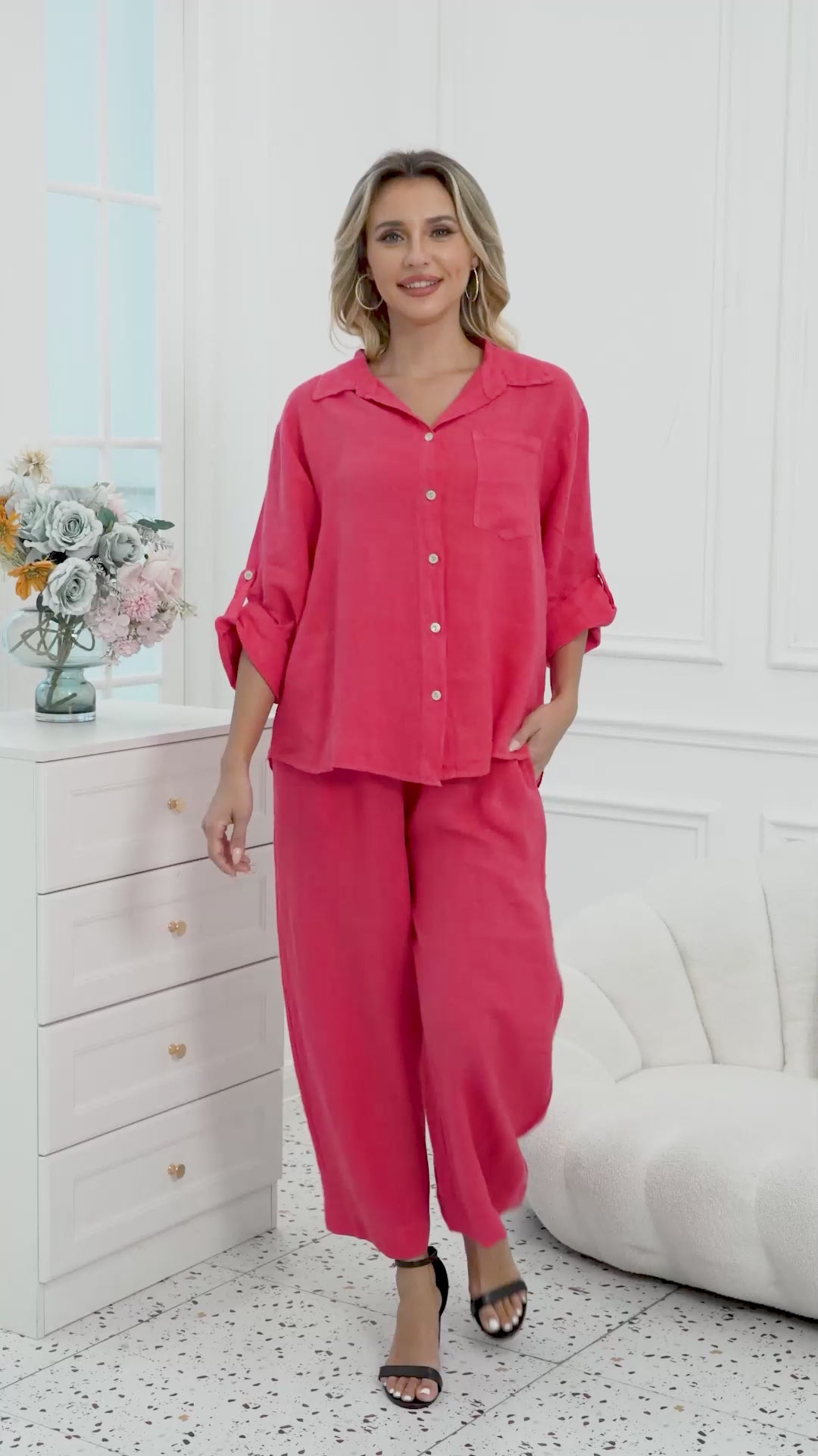 Orange - Celia’s Button Top