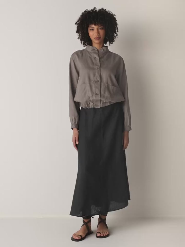 Eileen Fisher - Organic Linen Flight Jacket