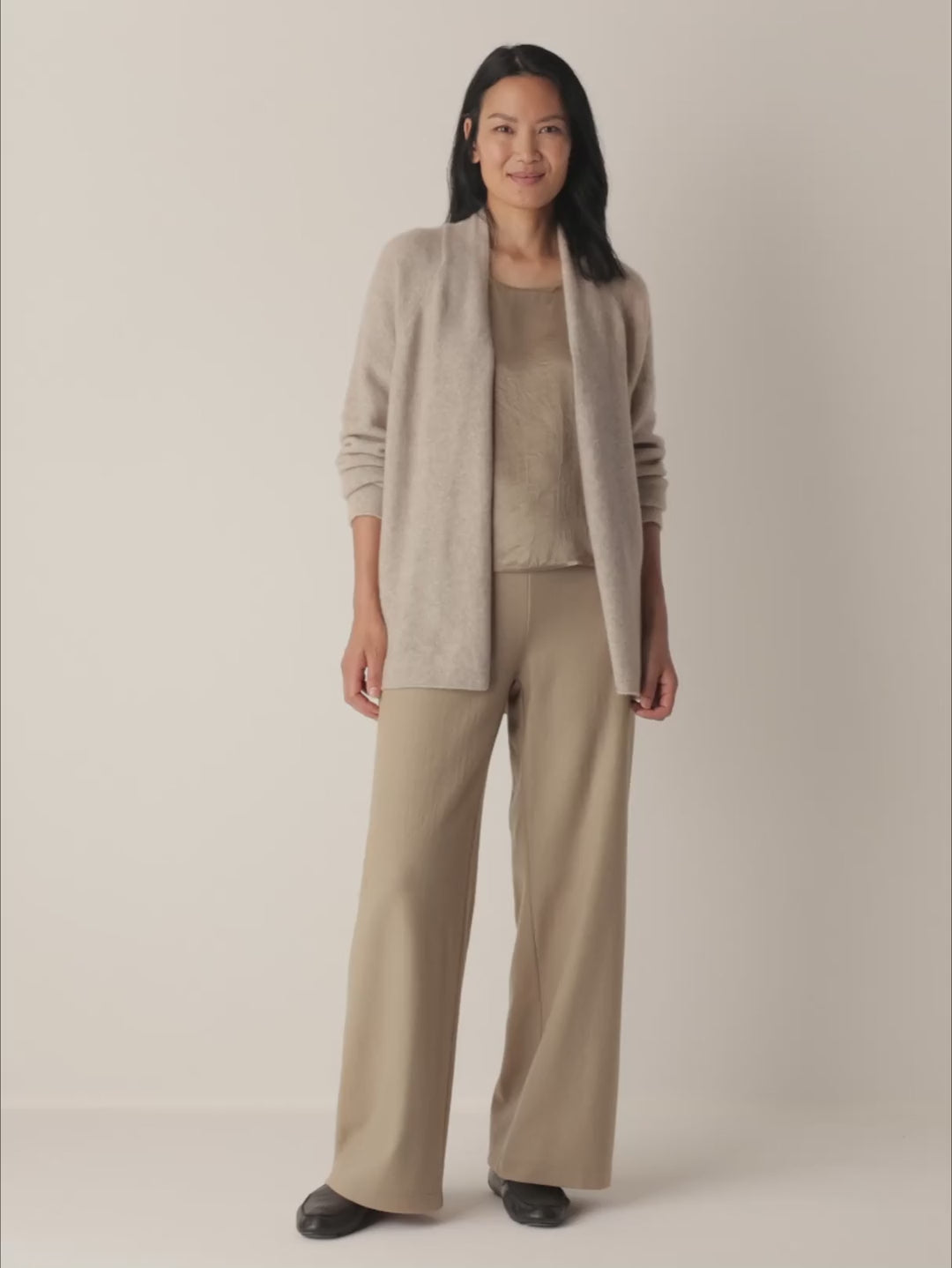 Eileen Fisher - Felted Wool Wide Leg Pant