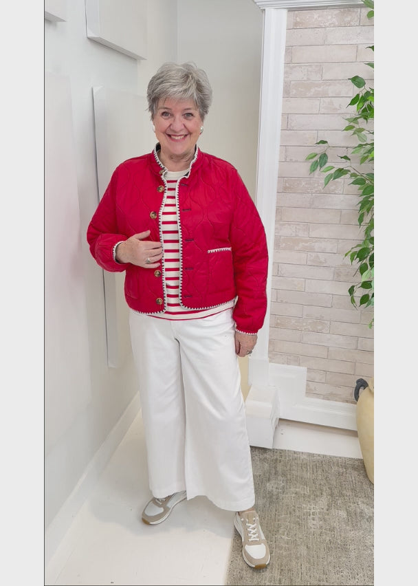 NYDJ - Teresa Wide Leg Ankle Jeans - Optic White