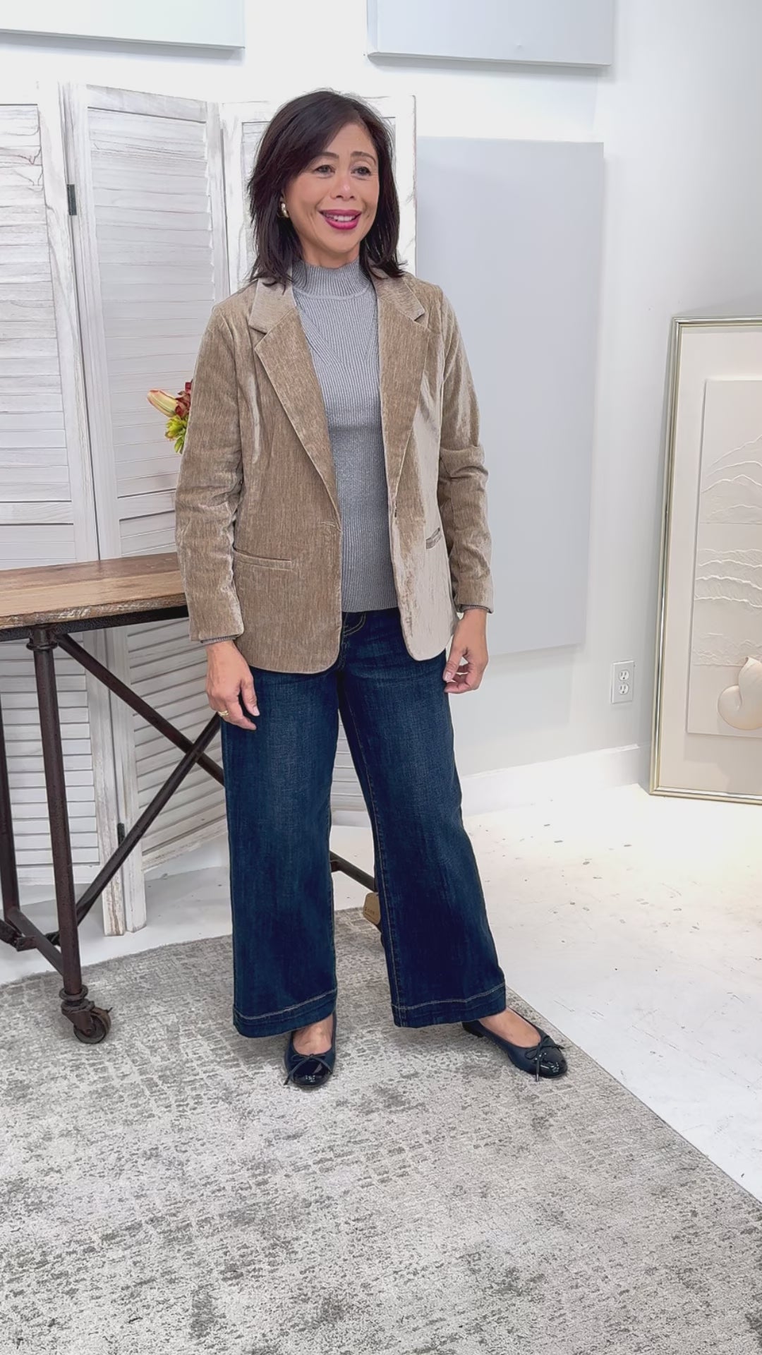 Liverpool - Crushed Velvet Fitted Blazer