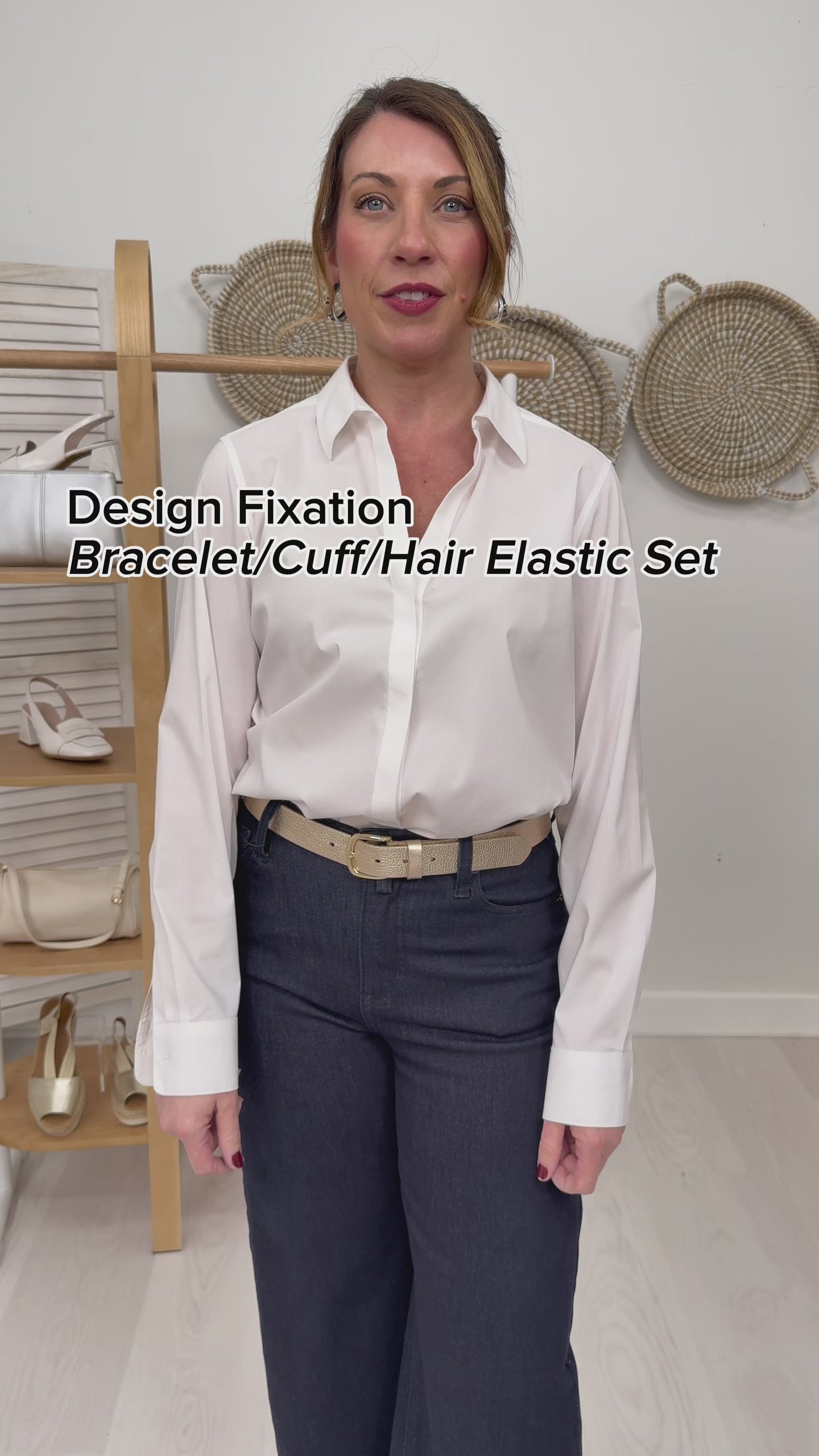Design Fixation - Bracelet/Cuff/Hair Elastic Set Mixed Metal