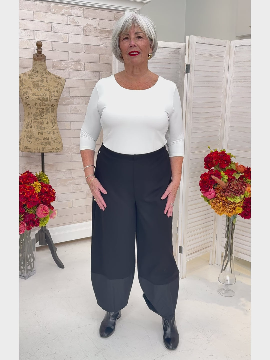 Joseph Ribkoff - Scuba Jersey and Memory Balloon Pants