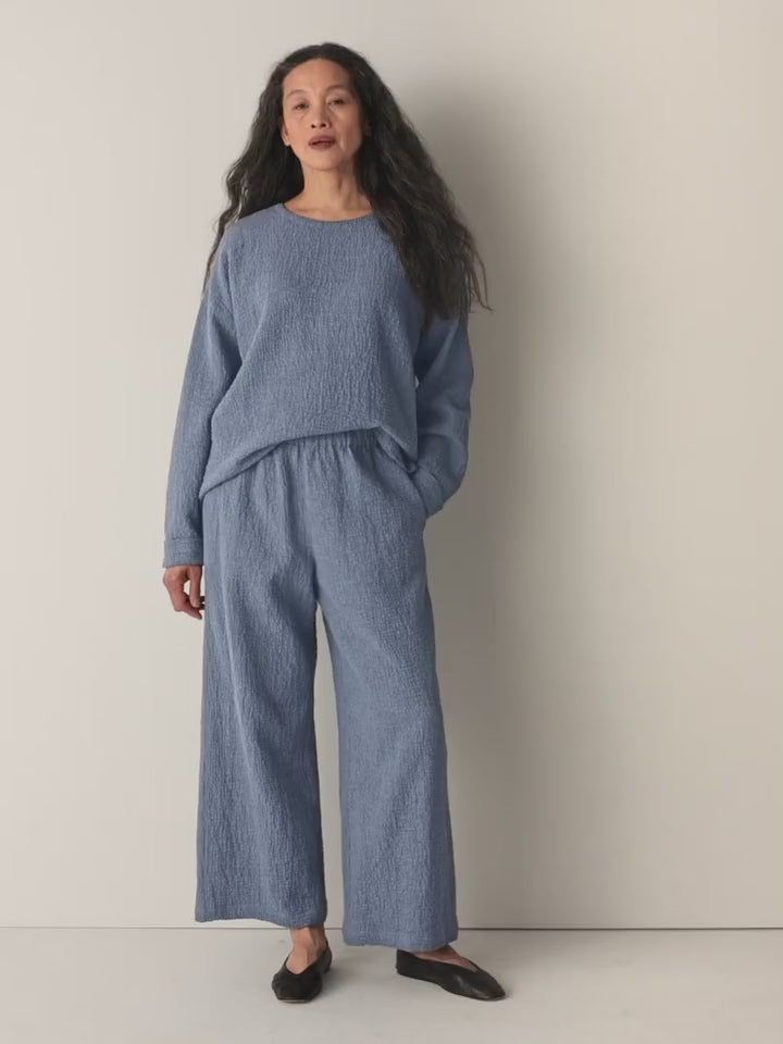 Eileen Fisher - Organic Cotton Doubleweave Wide-Leg Pant