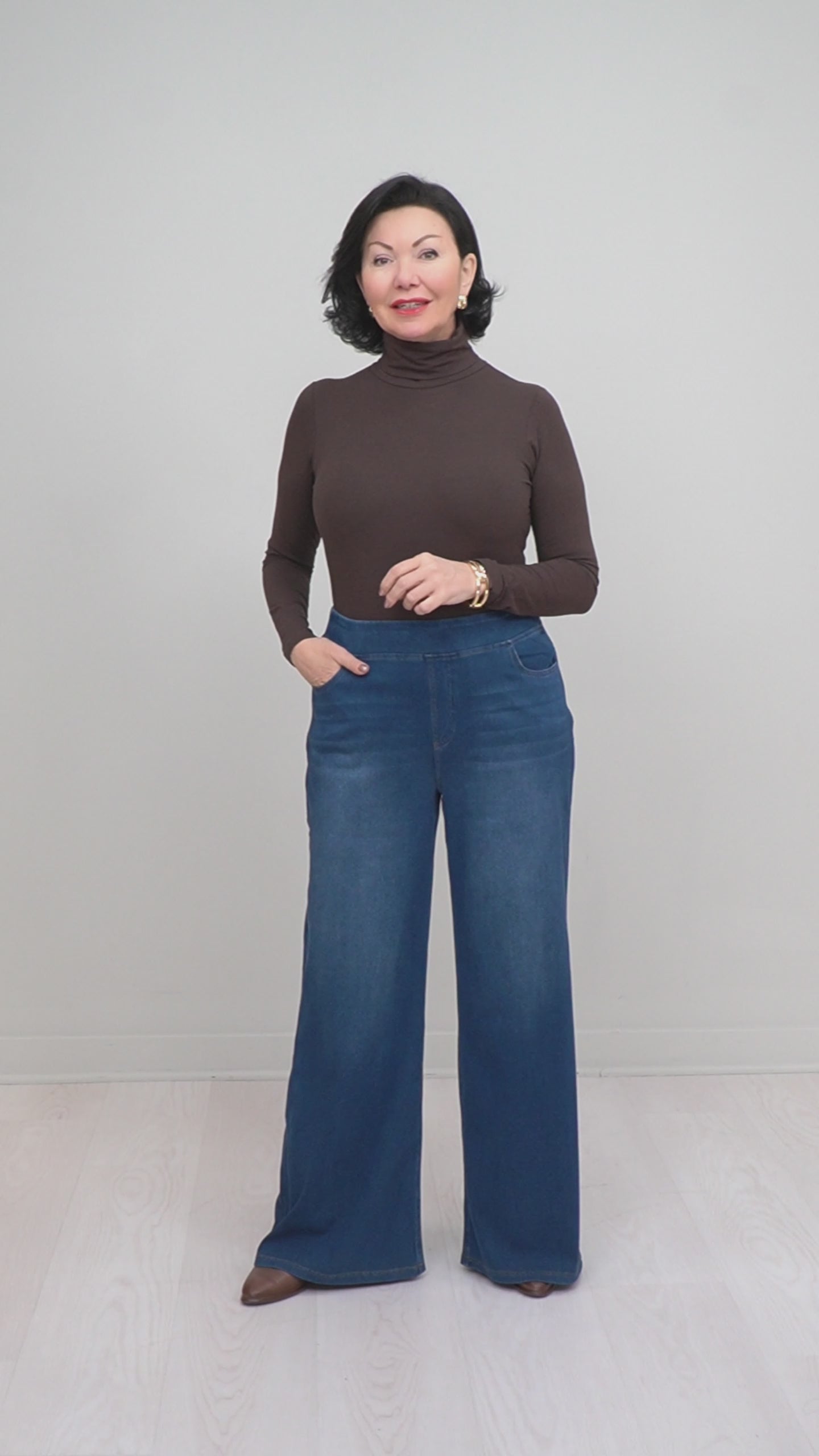 Compli K - Jean Dream Denim taille haute à jambes larges