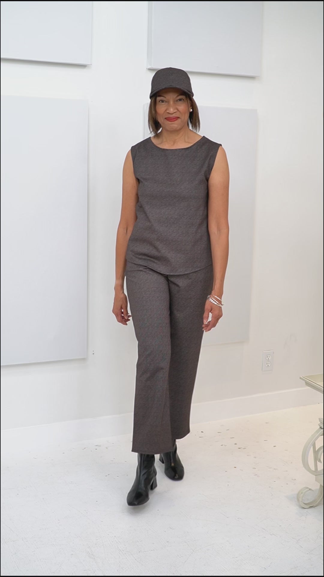 Shepherd's - Ponte Rosa Luxe Shell Houndstooth