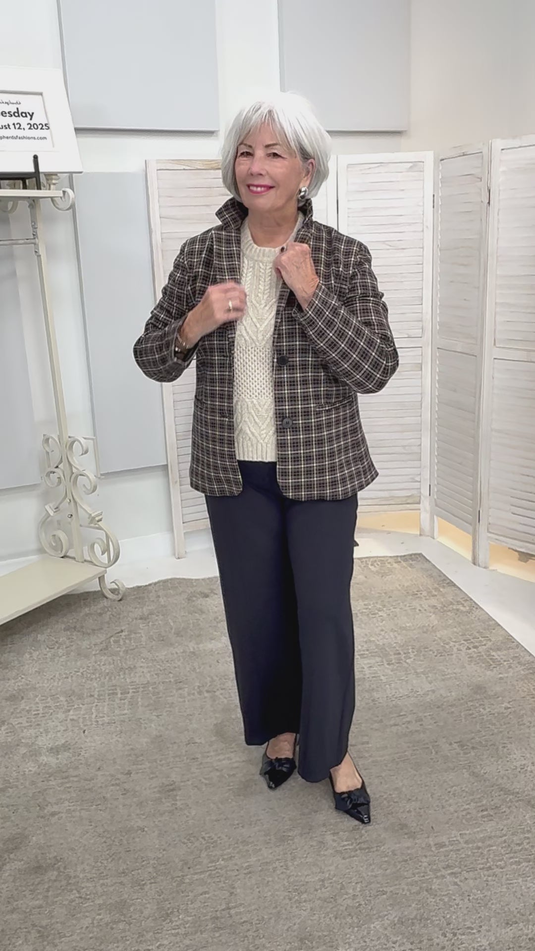 Part Two - Vineke Plaid Blazer