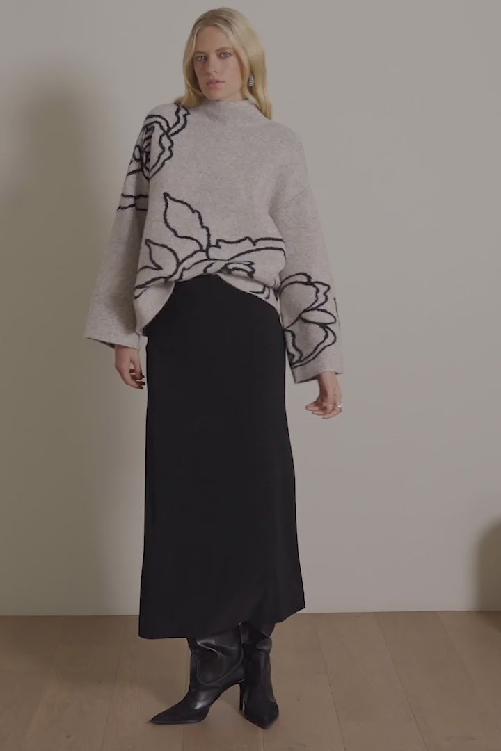 Joseph Ribkoff - Silky Knit Pull On Maxi Skirt