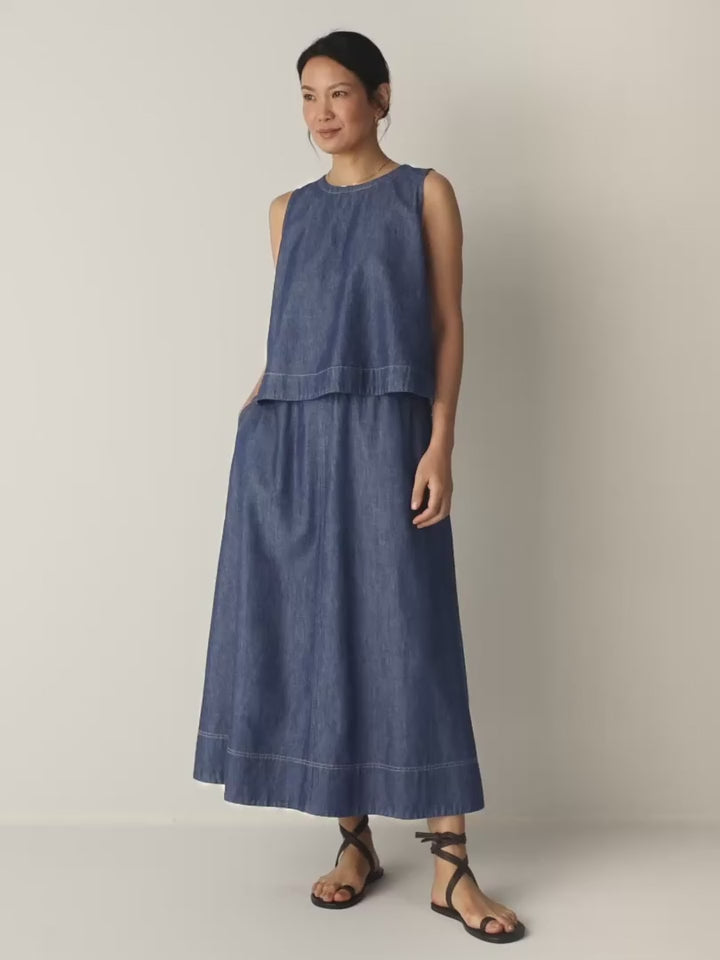 Eileen Fisher - Lightweight Organic Cotton Denim Shell