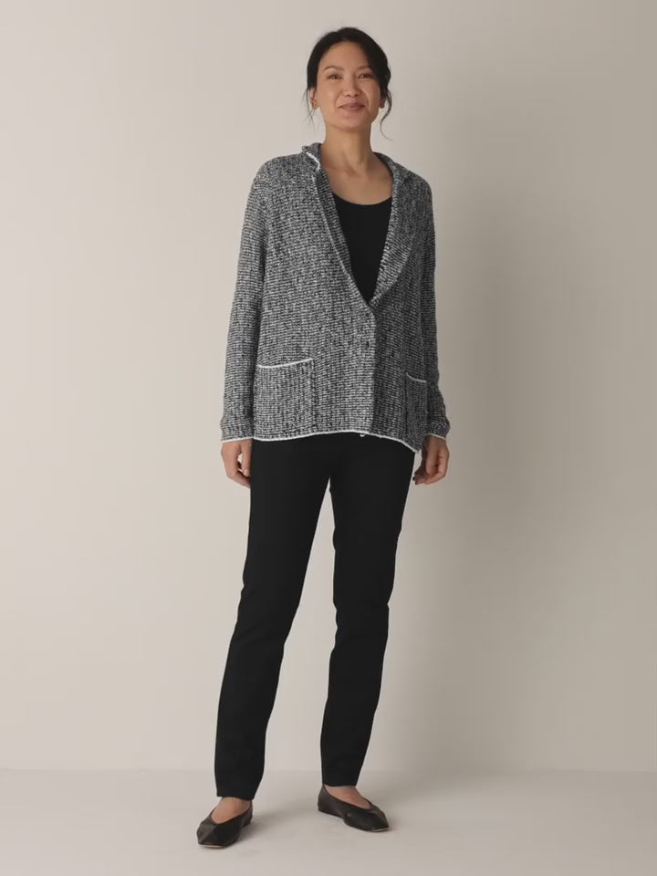 Eileen Fisher - Peruvian Cotton Cloud Notch Collar Jacket