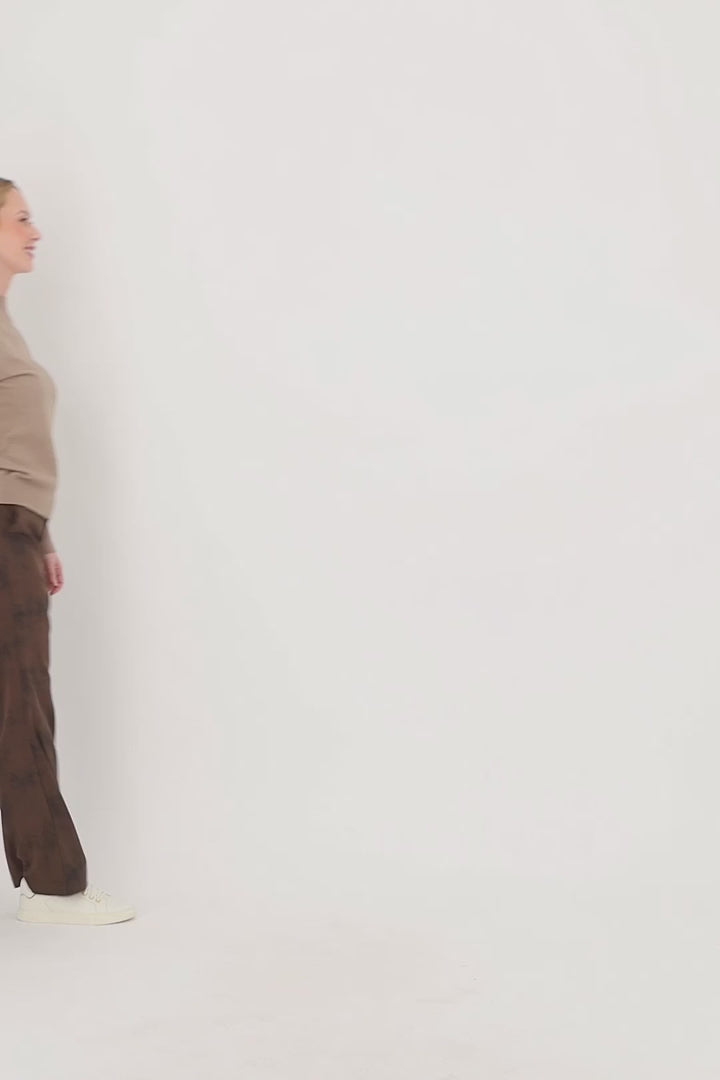 Gabby Isabella - Mock neck Snap Cuff Sweater - SALE