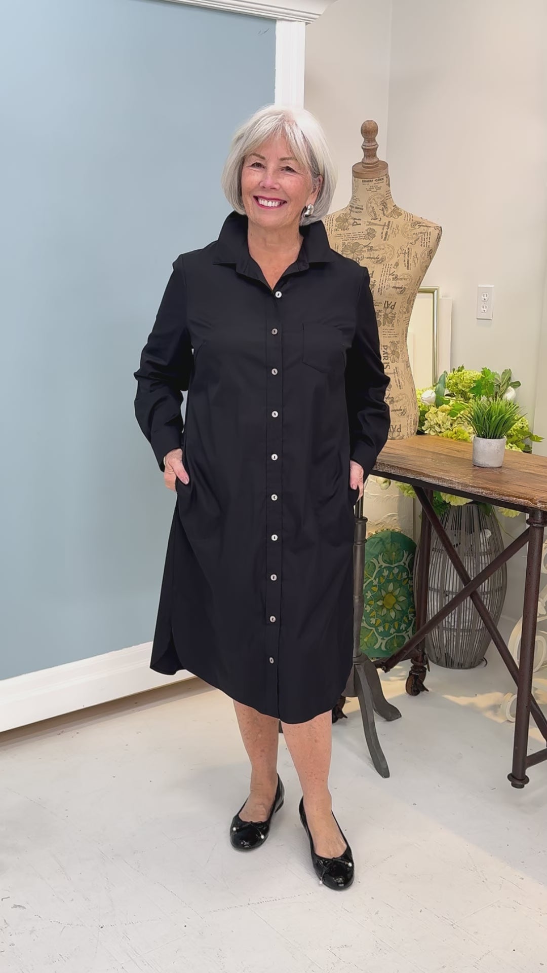 Habitat - Café Midi Dress Solid - SALE