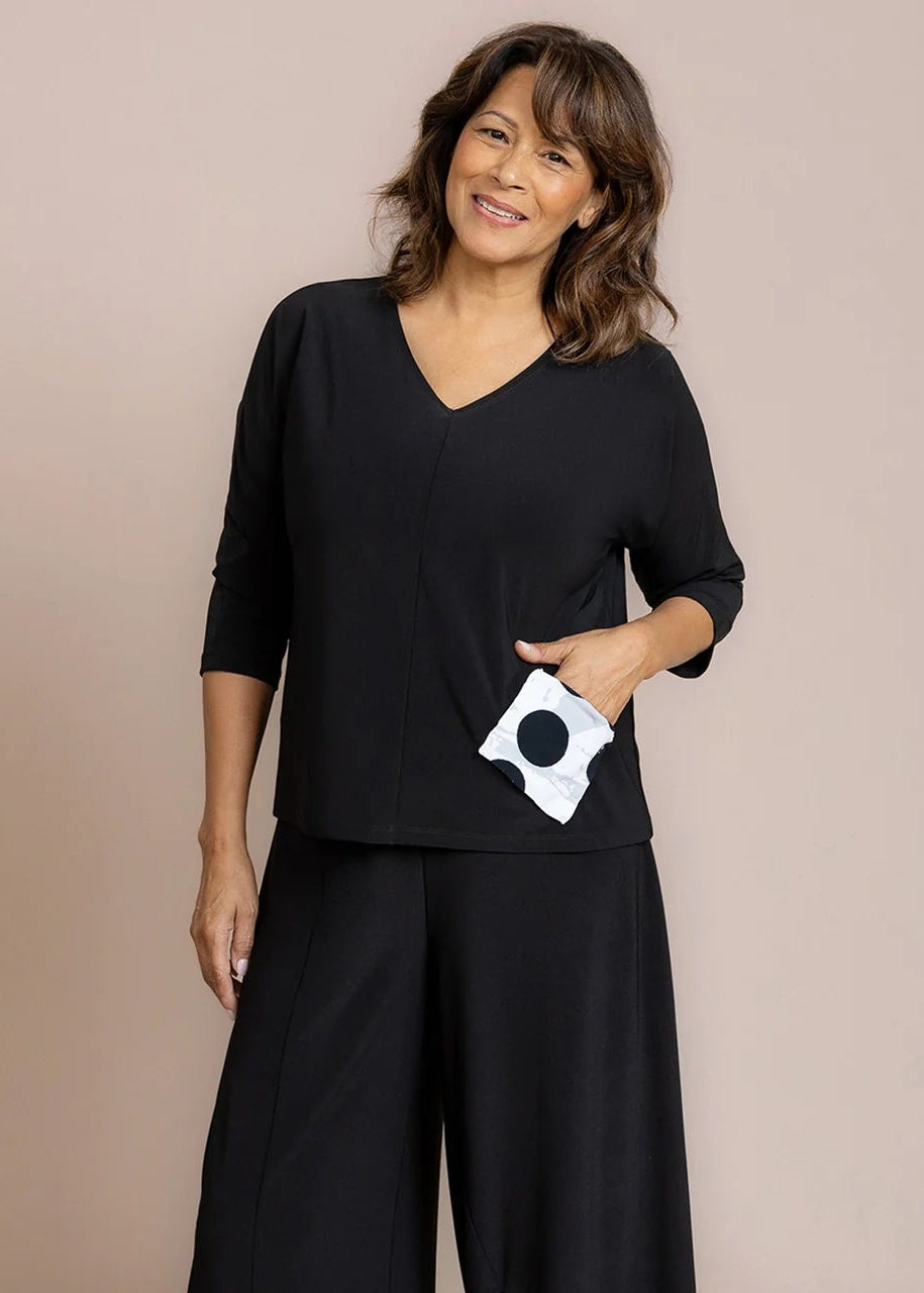Sympli - Revel Top Print Pocket - SALE - ONLINE EXCLUSIVE