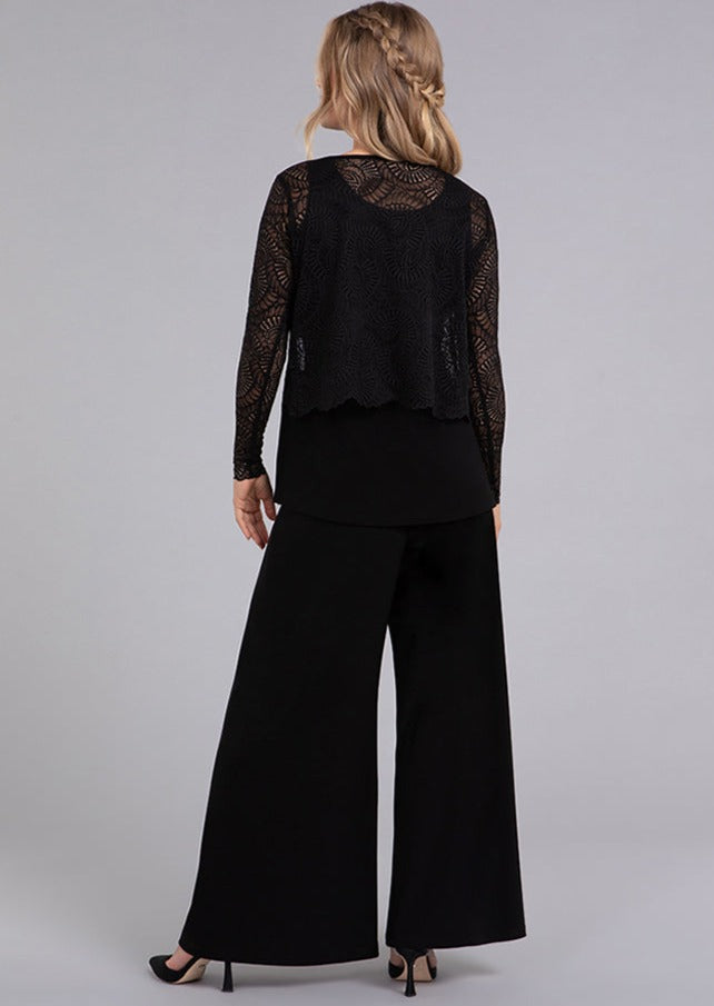 Sympli - Lace Go To Cropped T